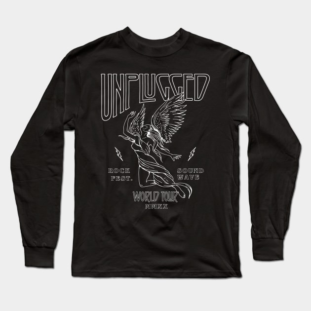 Unplugged Long Sleeve T-Shirt by CHAKRart